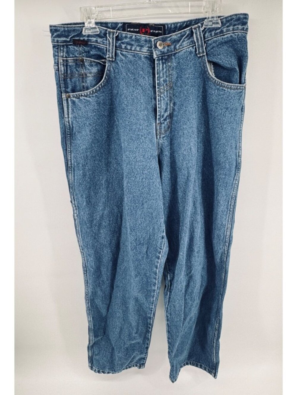 Phat Farm Baggy Mens 34x33 Blue Jeans Carpenter Y2k Vintage Hip Hop Skater
